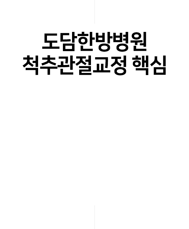 척추관절교정-핵심